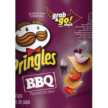 Pringles BBQ Potato Chips 2.5 oz Boxed