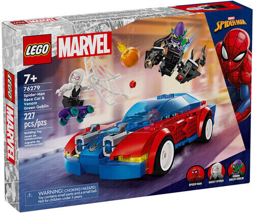 Load image into Gallery viewer, LEGO® Super Heroes Marvel Spider-Man Race Car &amp; Venom Green Goblin 277pc
