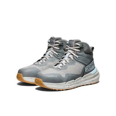 Keen Women's Synchro Waterproof Work Boot (Carbon Toe) Steel Grey/Gum 8.5M