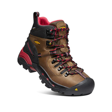 Keen Men's Pittsburgh 6" Waterproof Boot (Steel Toe) 10D Bison