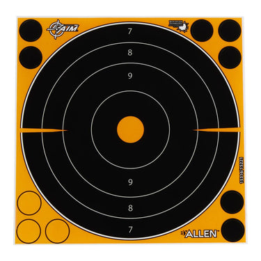 EZ Aim Adhesive Splash Reactive Paper Shooting Targets, Bullseye, 8"W x 8"H 6 Pack