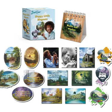 Bob Ross: Happy Little Magnets
