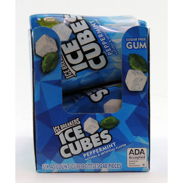 Ice Breakers Ice Cubes Sugar Free Peppermint Chewing Gum 40 pc