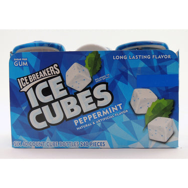 Ice Breakers Ice Cubes Sugar Free Peppermint Chewing Gum 40 pc