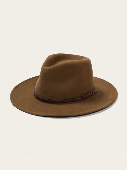 Stetson Bozeman Outdoor Crushable Felt Hat Light Brown Medium