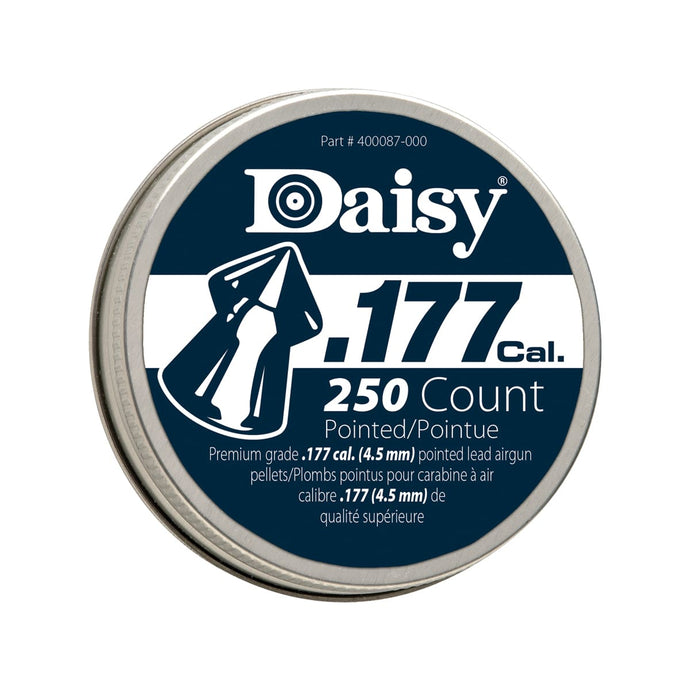 DAISY .177 CALIBER PRECISIONMAX POINTED PELLETS, 250-COUNT TIN