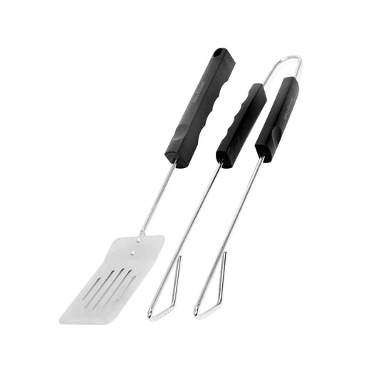 Grill Mark Stainless Steel Black/Silver Grill Turner/Tong (2 Pack)