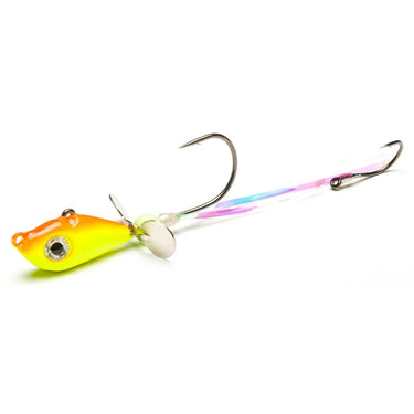 Mustad Fishing Addicted Walleye Death Spinner 1oz (Orange/Chartreuse)
