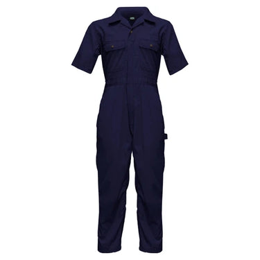 Key Poplin Unlined Short Sleeve Coveralls (Navy) Size XLS