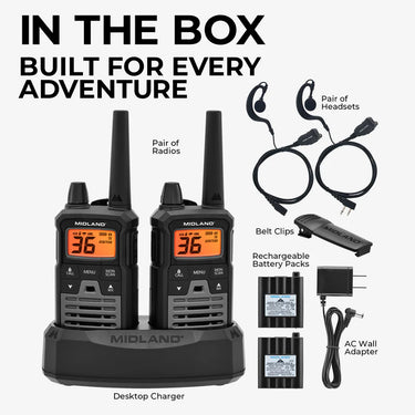 Midland T290 X-Talker® GMRS Walkie Talkie 2 Pack