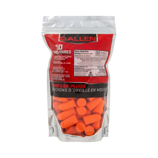 Allen Foam Ear Plugs (50 Pairs)