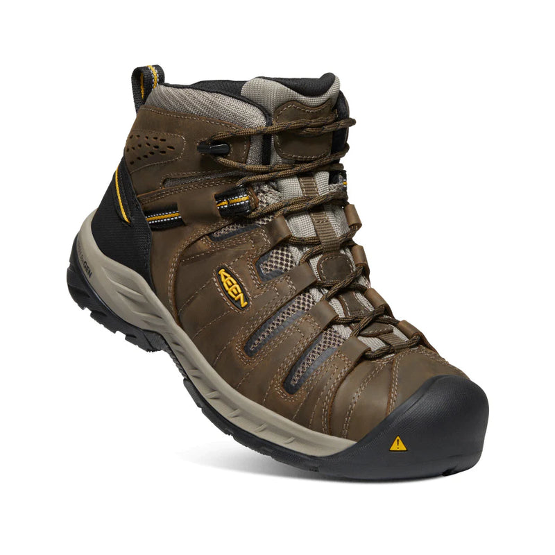 Load image into Gallery viewer, Keen Men&#39;s Flint II Boot (Steel Toe) 11.5EE Cascade Brown/Golden Rod
