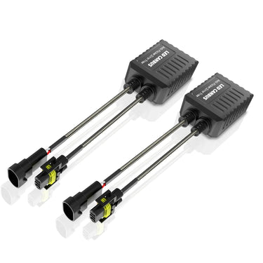 Auxbeam H11/h9/h8 C20-model Decoder-pro Enhanced Led Headlight Bulbs Canbus Decoder Harness Resistor Conversion Kit 2pcs/set