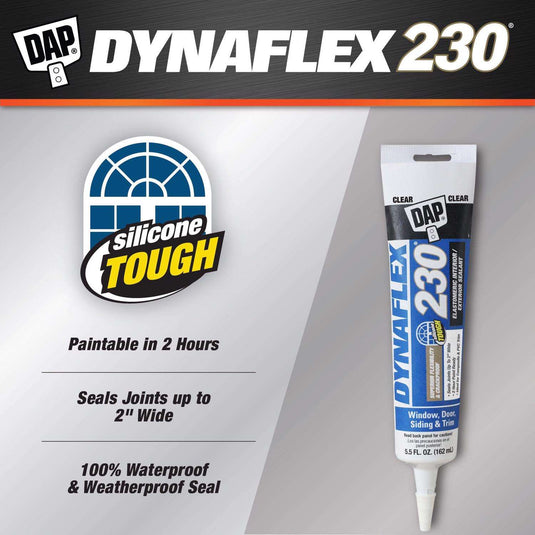 DAP Dynaflex 230 Clear Premium Latex Sealant 5.5 oz