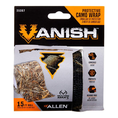 Vanish Protective Camo Wrap, 15' Roll (Realtree Max-5)