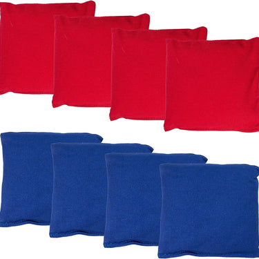 Franklin Sports Official Size Cornhole Bags - (8) Premium 6" Heavy Duty Double Stitched Canvas Bags - Includes Carry Case