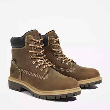 Timberland Women's Direct Attach 6" Waterproof Work Boot (Brown) Size 8W
