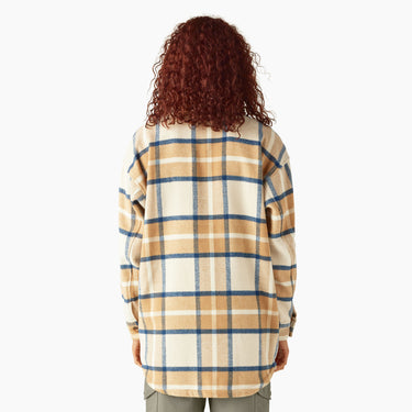 Dickies Women's Oversized Shirt Jacket (Maple) Size M