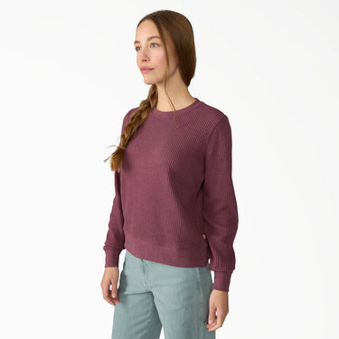 Dickies Women's Thermal Crewneck Shirt (Fig Heather) Size XL