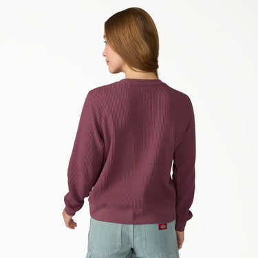 Dickies Women's Thermal Crewneck Shirt (Fig Heather) Size XL