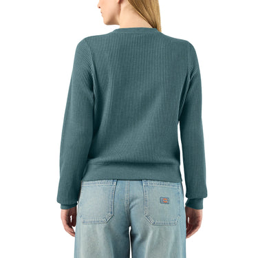 Dickies Women's Thermal Crewneck Shirt (Balsam Heather) Size XL