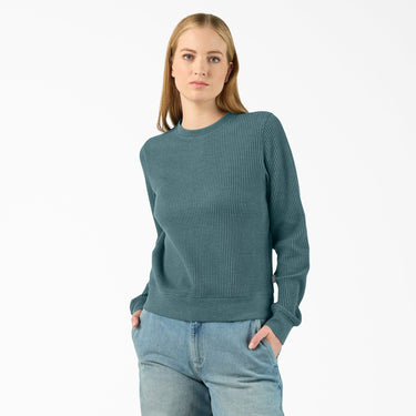Dickies Women's Thermal Crewneck Shirt (Balsam Heather) Size XL