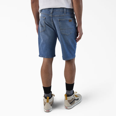 Dickies FLEX 5-Pocket Denim Shorts, 11" (Light Denim Wash) Size 38 Waist