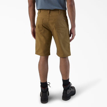 Dickies FLEX 5-Pocket Duck Canvas Shorts, 11" (Brown Duck) Size 36
