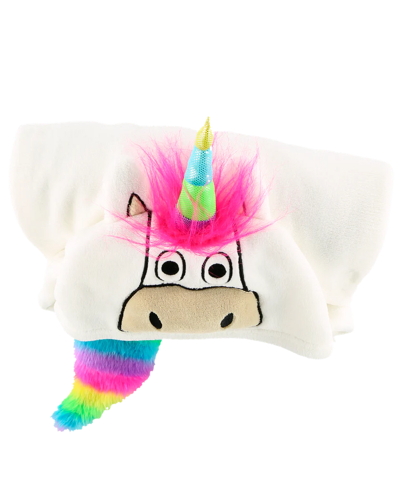 Load image into Gallery viewer, Unicorn Critter Hooded Blanket
