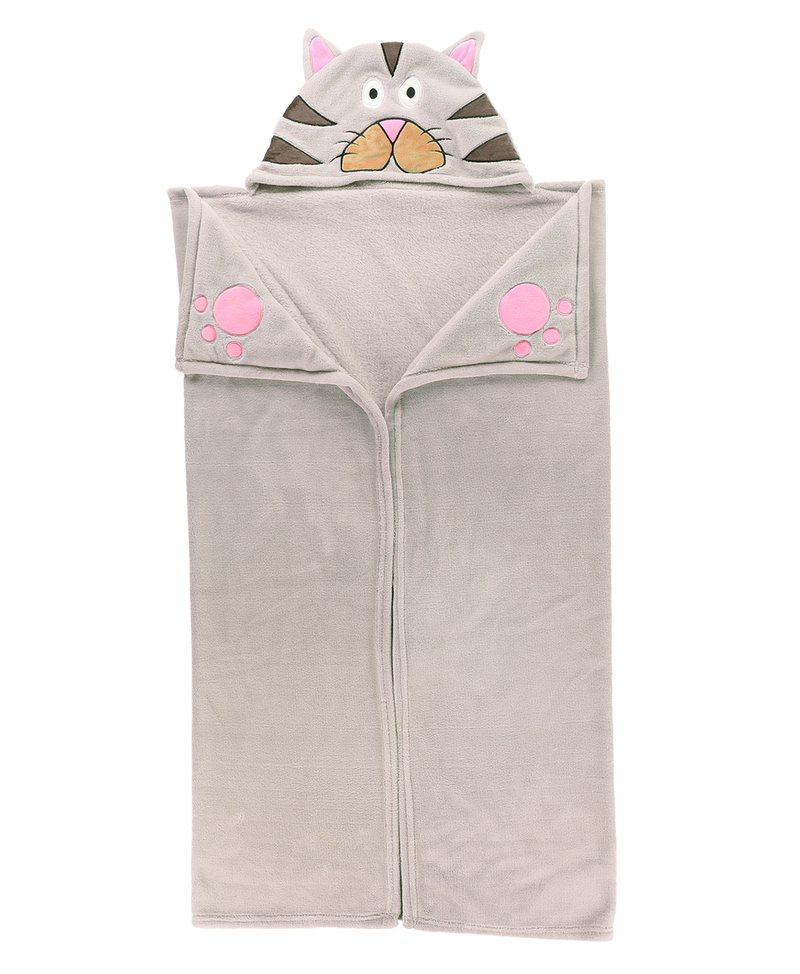 Load image into Gallery viewer, Cat Kid&#39;s Hooded Blanket
