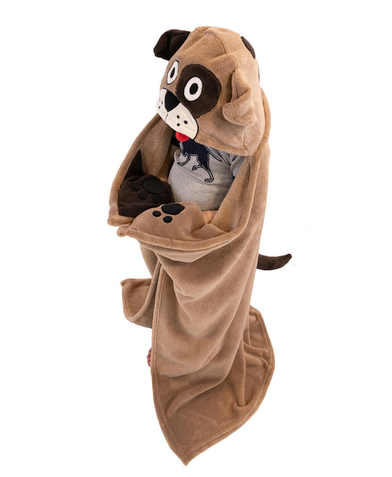 Dog Kid's Hooded Blanket