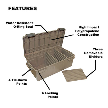 MTM ACDC30 - Ammo Crate Divided Utility Box