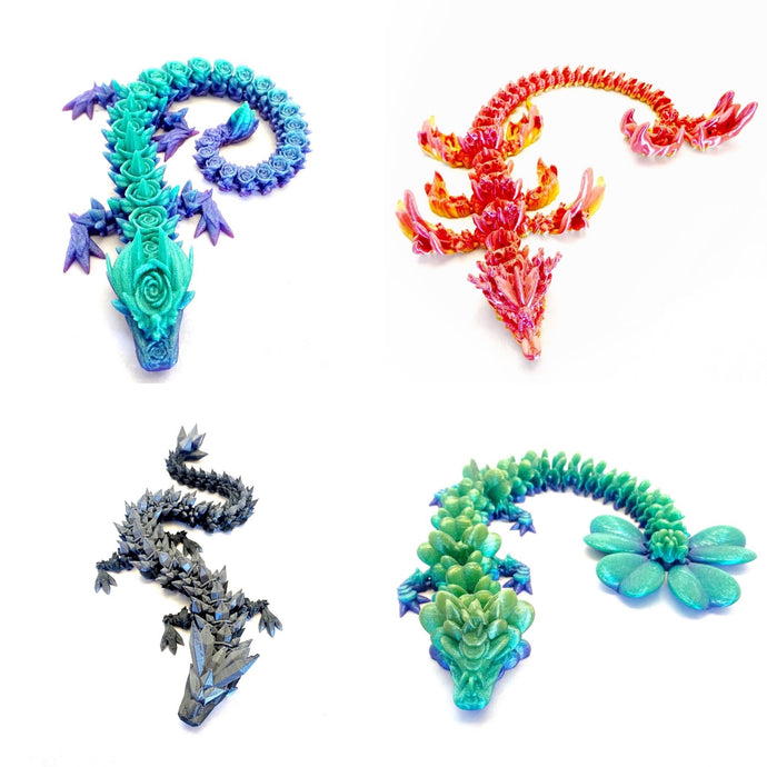 PYE Mid-Sized 3d Printed Dragons (1 Dragon Per Purchase)