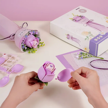 Floral Art - Purple Rose