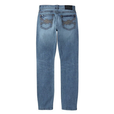 Wrangler Men's Rock 47 Slim Straight Cut Pants (Light Medium Wash) Size 36X34