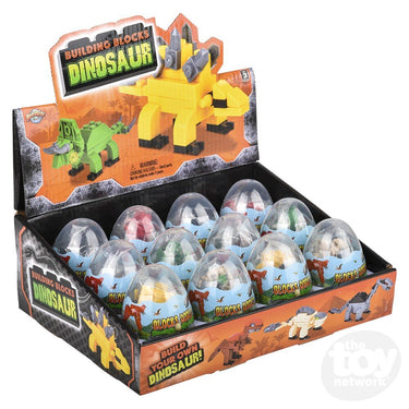 Dinosaur Building Block Egg 3" (Sold Separately)