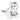 8" Animal Den White Tiger Plush