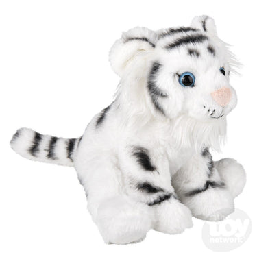 8" Animal Den White Tiger Plush
