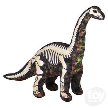 17.5" Fossil Print Brontosaurus Plush