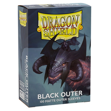 Dragon Shield Sleeves: Outer Sleeves Standard Matte - Black 100CT