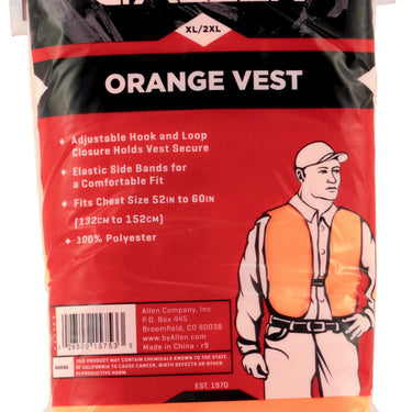 Allen Adult Big Man Hunting Vest 60" (Blaze Orange)