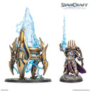 Painted Pylon and Artanis StarCraft miniatures