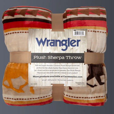 Carstens Wrangler® Running Horse Plush Sherpa Throw