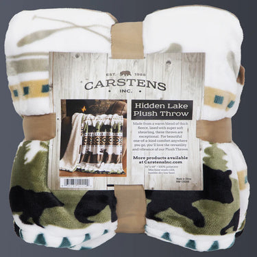 Carstens Hidden Lake Plush Sherpa Throw