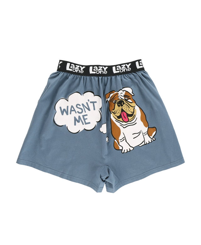 Load image into Gallery viewer, Wasn&#39;t Me Bulldog Men&#39;s Funny Boxer Large
