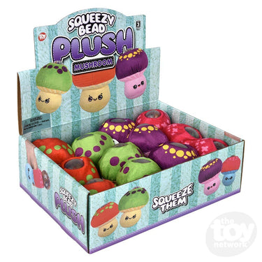 3" Mushroom Squeezy Bead Plush Ball (Sold Separately)