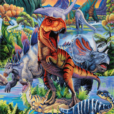 Dinosaurs By Jenny Newland Poster