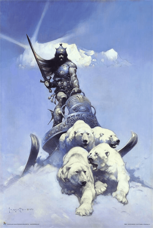 Silver Warrior - By: Frank Frazetta
