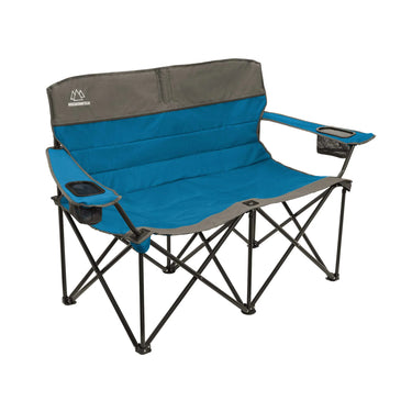 Mountain Summit Gear Quilted Love Seat (Blue)
