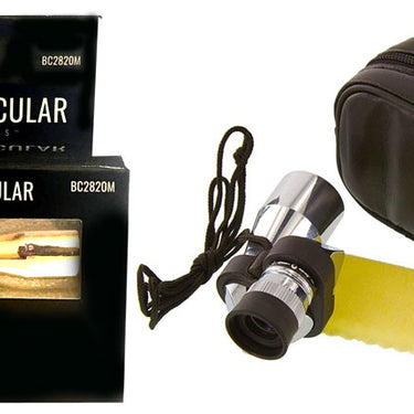 Sona Enterprises 8x20mm Metal Body Monocular With Lanyard & Zip-Up Carrying Case